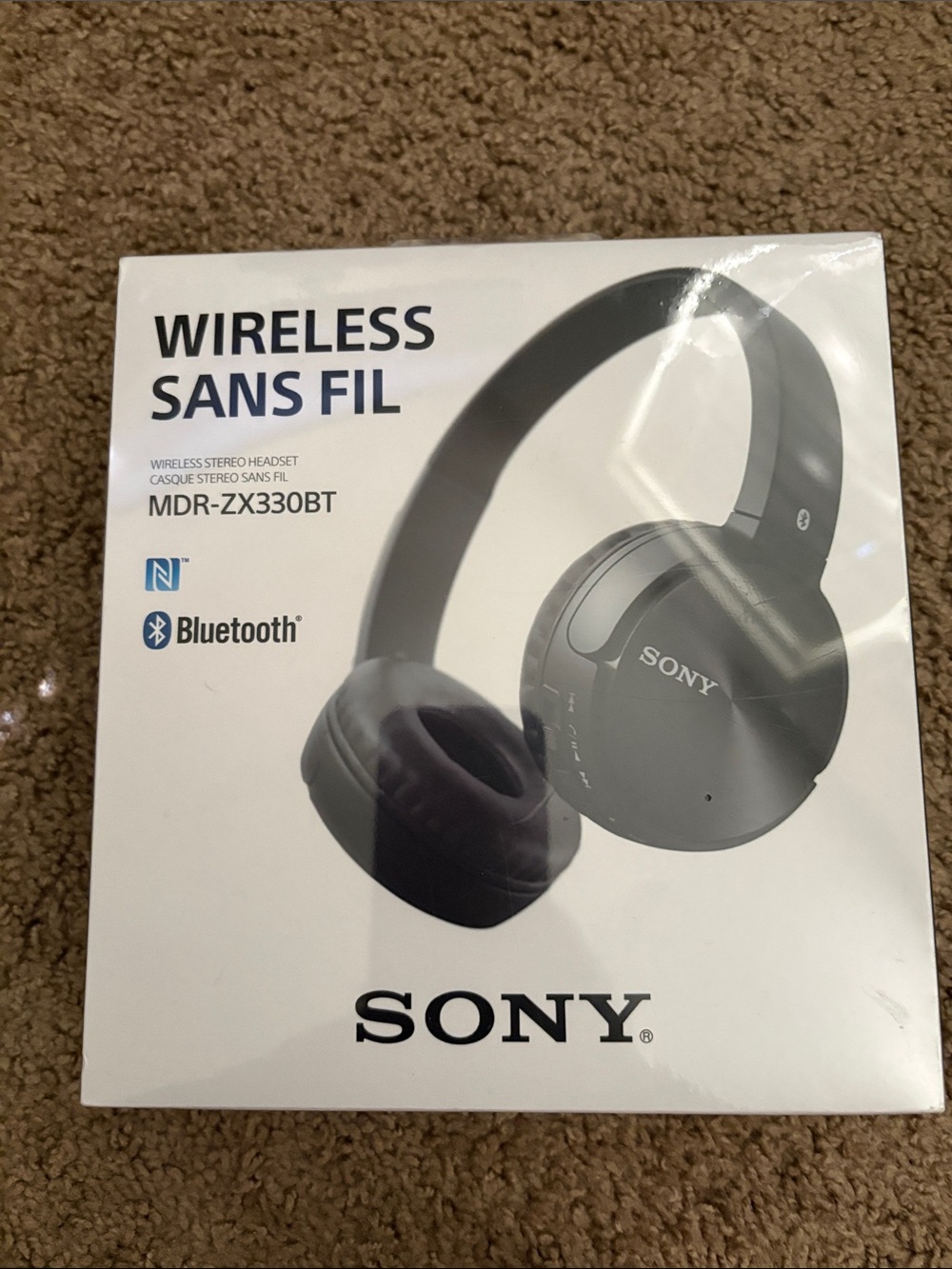 Sony Wireless Bluetooth Headphones — Black